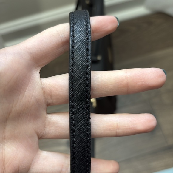 KATE SPADE Black Leather Flap Crossbody Handbag Satchel Newbury Lane Brynlee - Picture 8 of 11